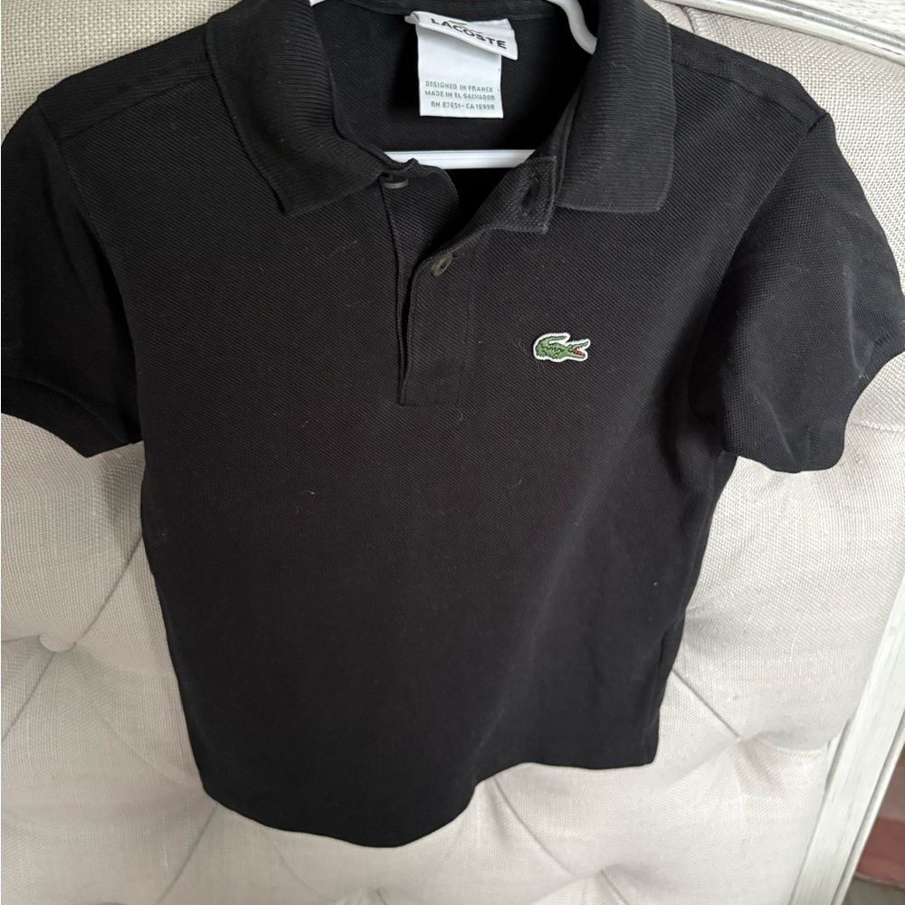 Lacoste Kids Polo Shirt in Black